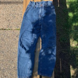 Zara cinched waist paper bag jeans 👖